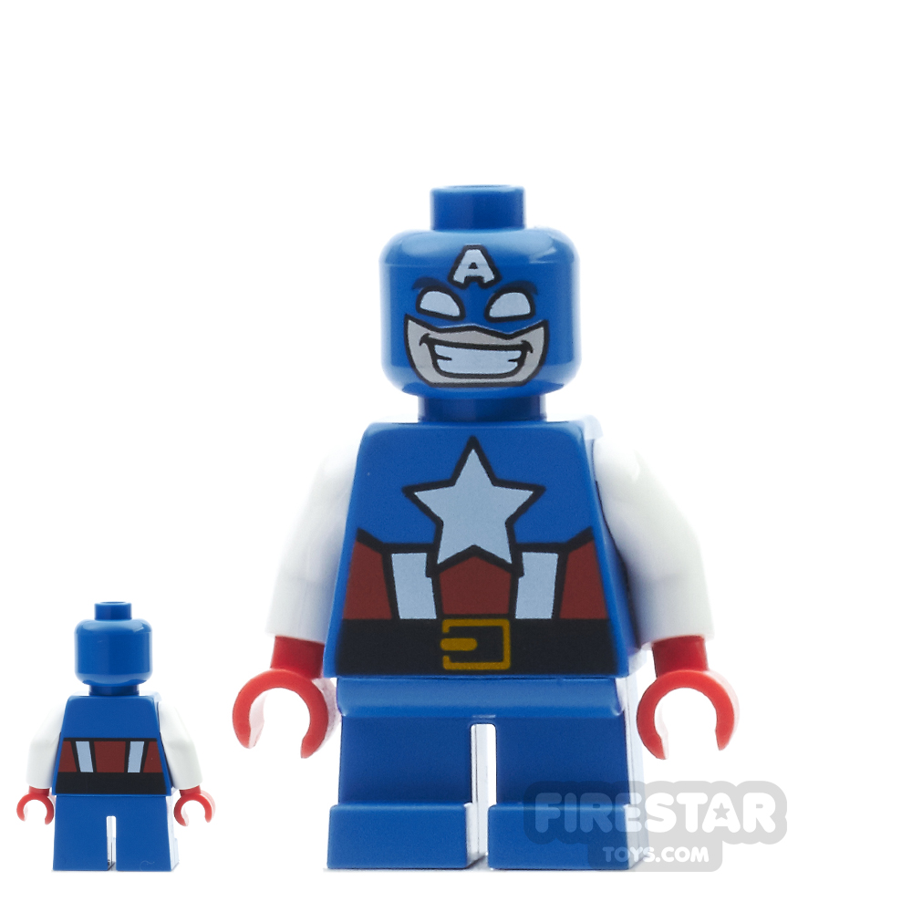 LEGO Super Heroes Mini Figure - Captain America - Short Legs