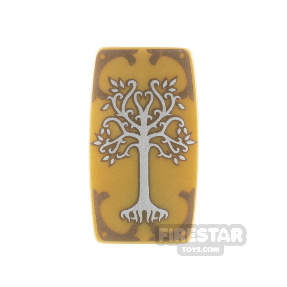 BrickForge Military Shield Eternal TreePEARL GOLD