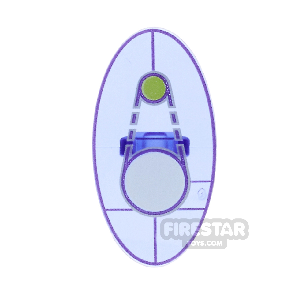 LEGO - Oval Shield with Dimensions Keystone Symbol- Design 1