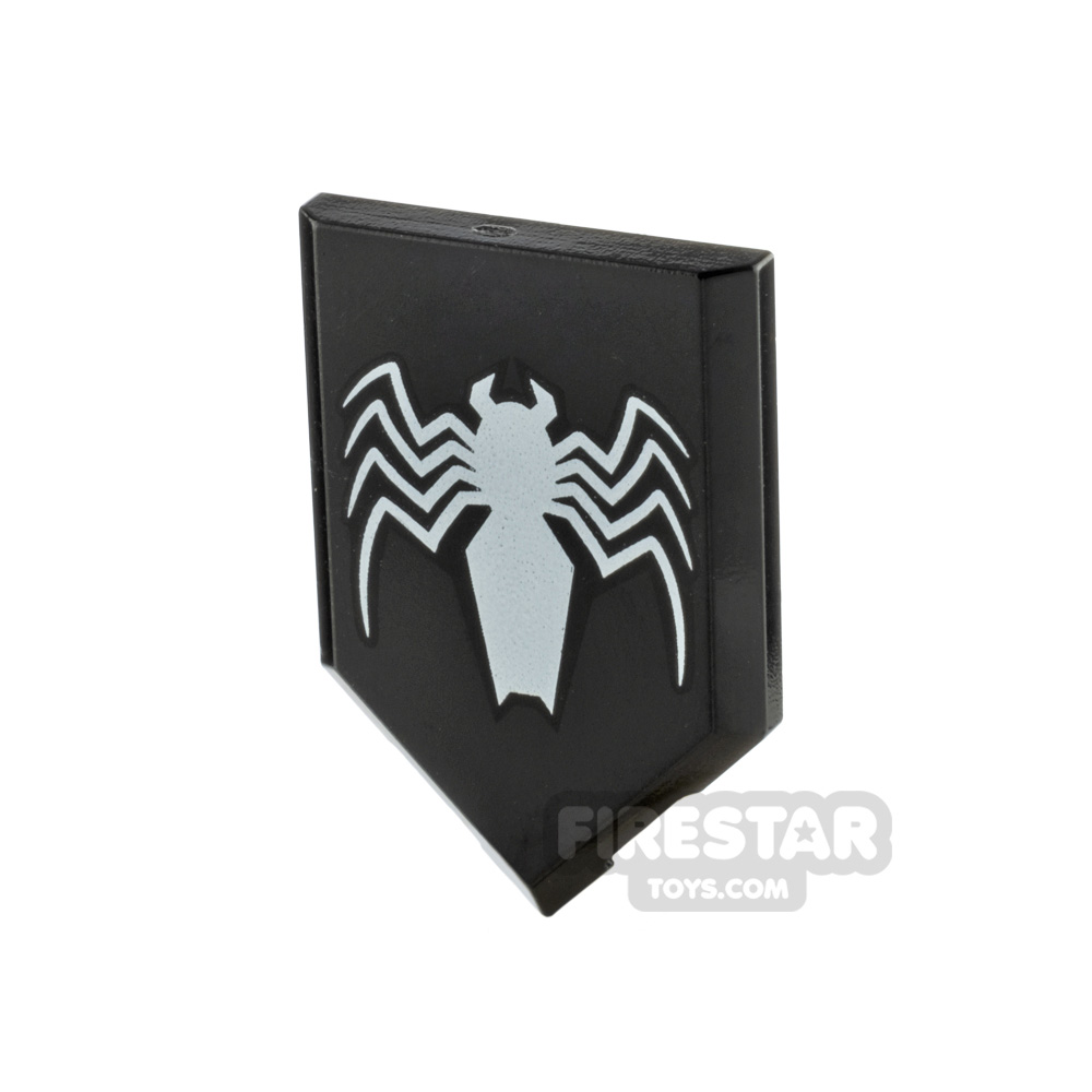 LEGO Printed Pentagonal Shield Venom LogoBLACK