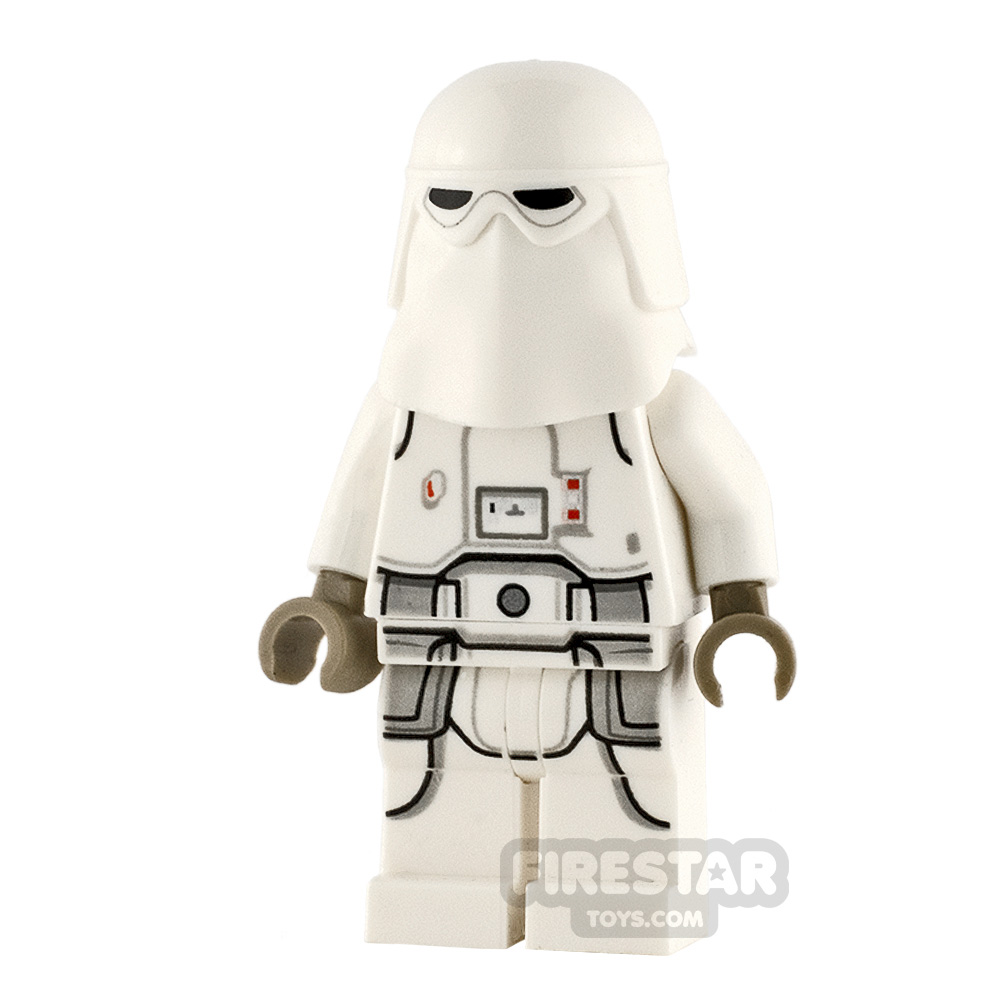 LEGO Star Wars Minifigure Snowtrooper GrimaceWHITEWHITE