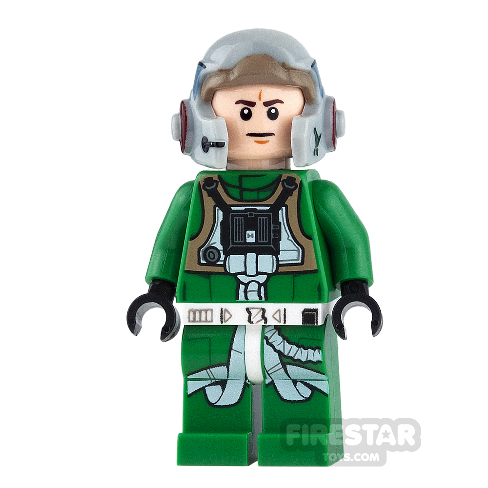 LEGO Star Wars Mini Figure - A-Wing Pilot - Green