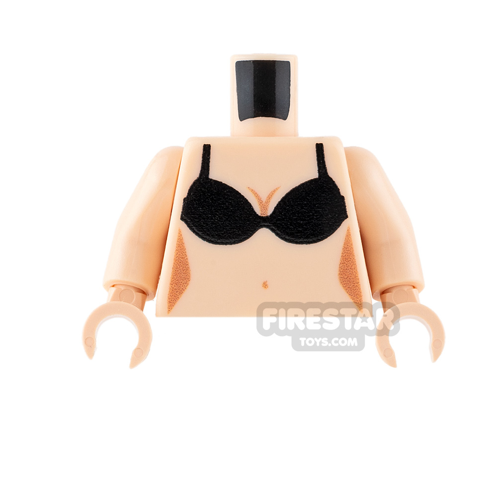 Custom Design Torso - Black Bikini - Light FleshLIGHT FLESH