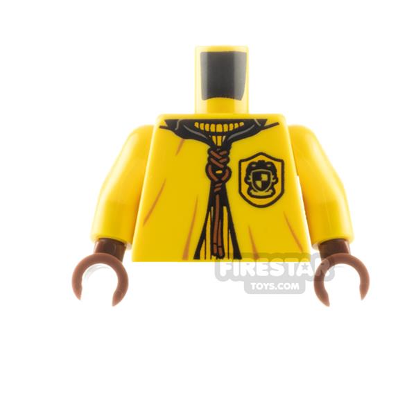 LEGO Minifigure Torso Hufflepuff Quidditch Robe over SweaterYELLOW