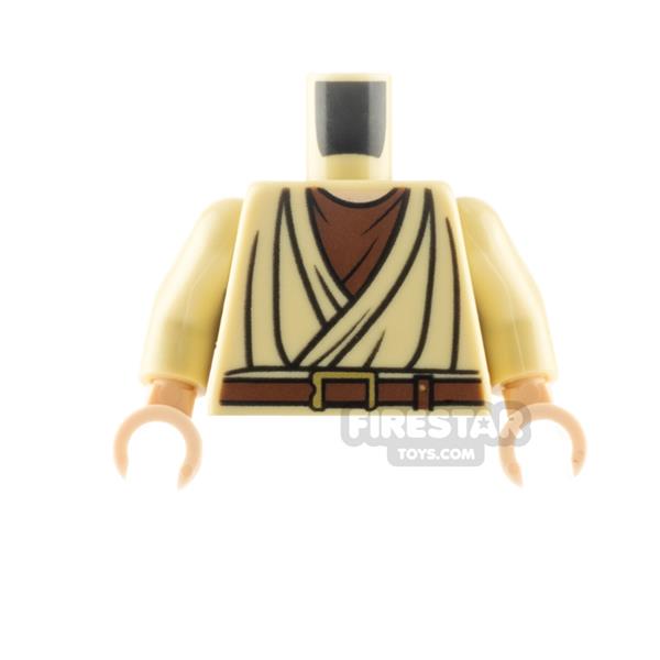 LEGO Minifigure Torso SW Layered Shirt Old Obi-WanTAN