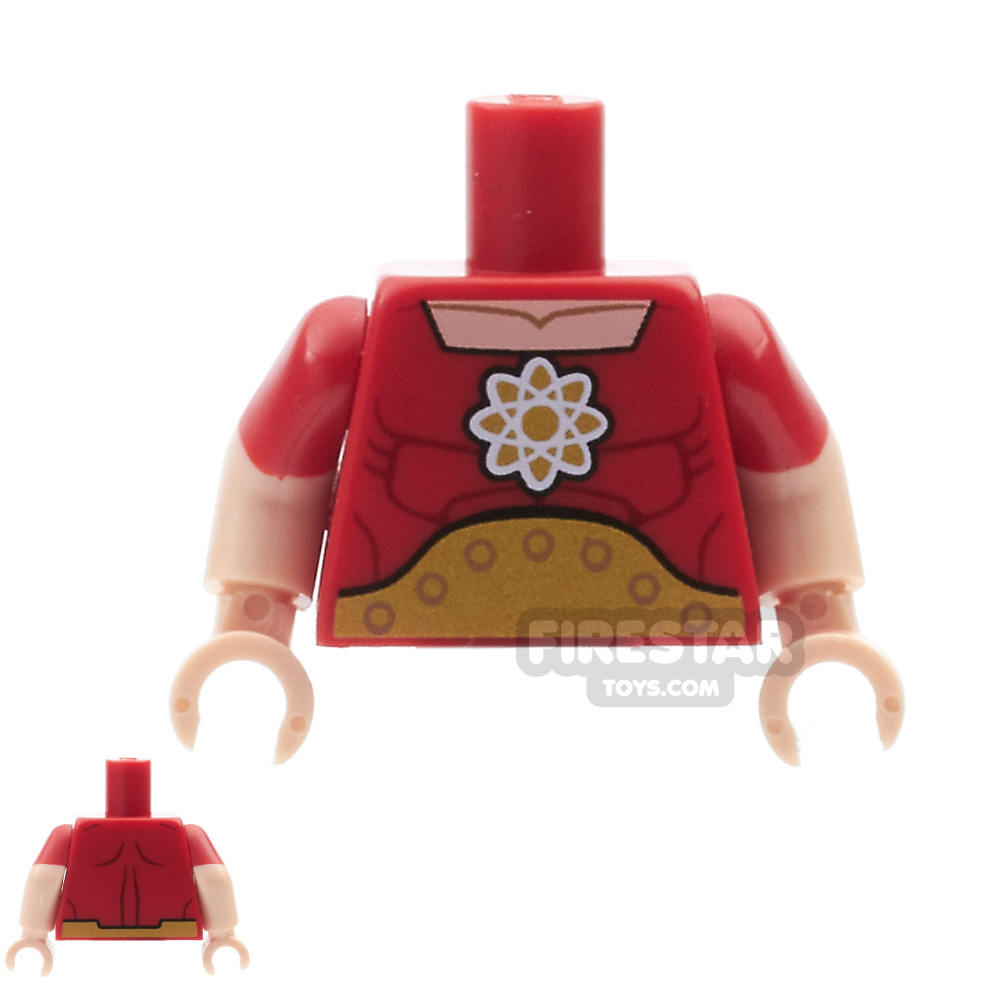 LEGO Mini Figure Torso - Hyperion Atomic SymbolRED