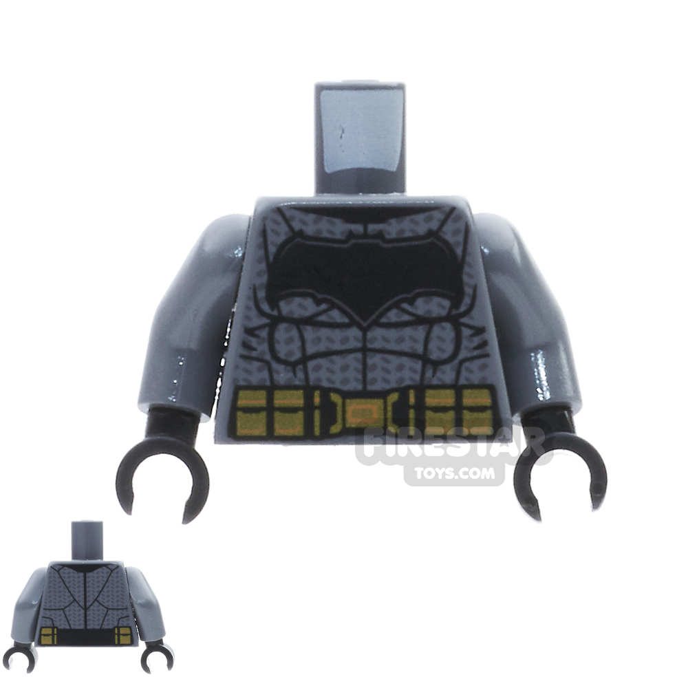 LEGO Mini Figure Torso - Batman,  Large Bat Logo and Gold Belt