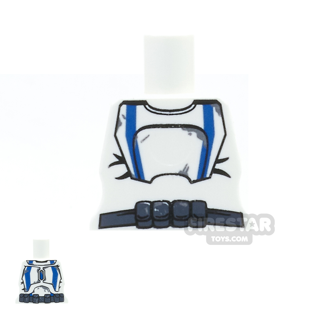 Arealight Mini Figure Torso - White with Blue STK Suit