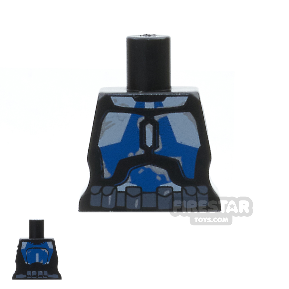 Arealight Mini Figure Torso - Black with Blue STK Suit