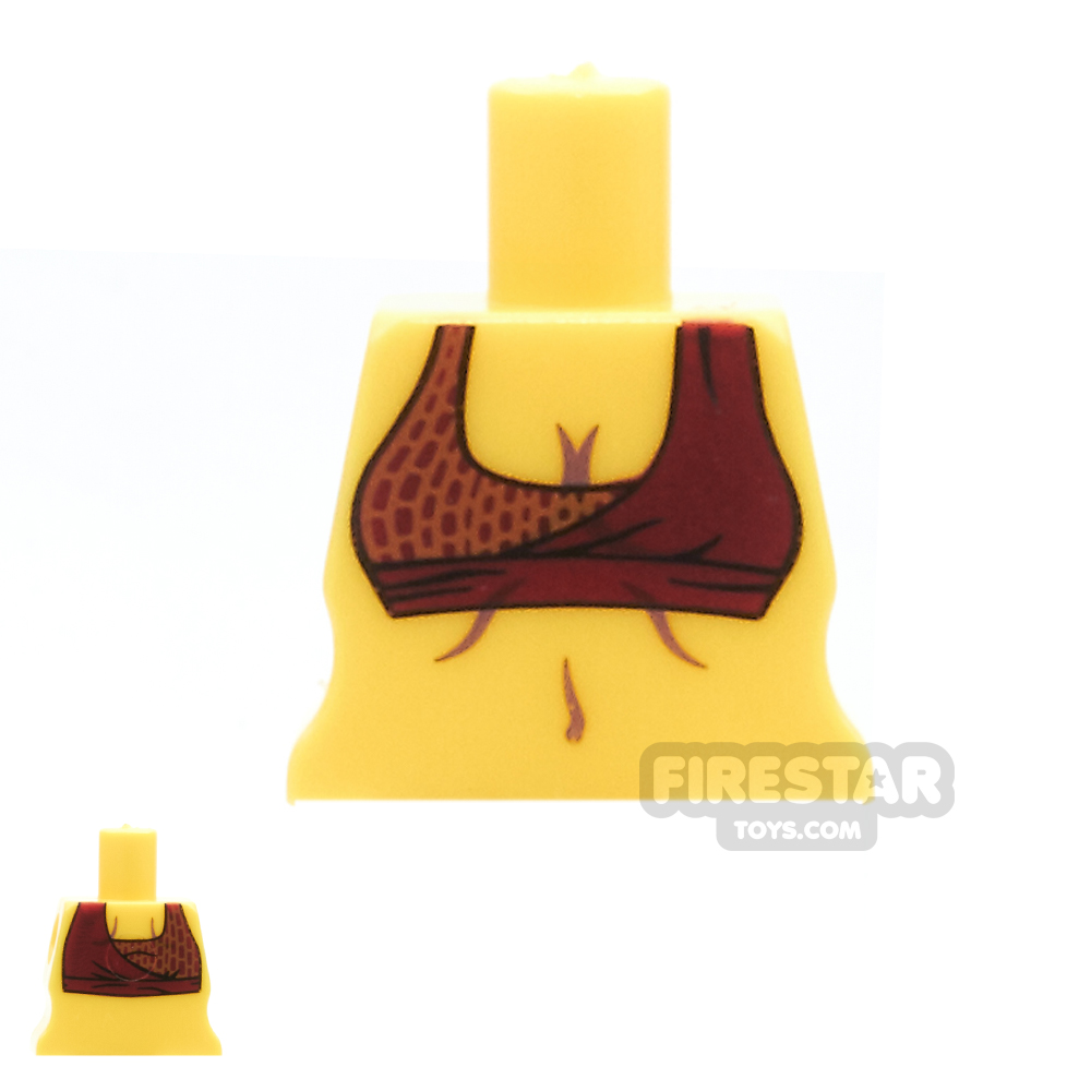 Arealight Mini Figure Torso - Midriff Top - Yellow