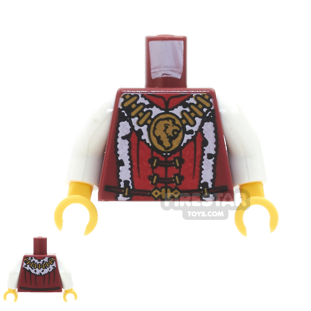 LEGO Mini Figure Torso - PrinceDARK RED