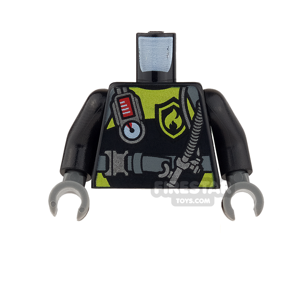 LEGO Mini Figure Torso - Diving Suit with Fire Badge