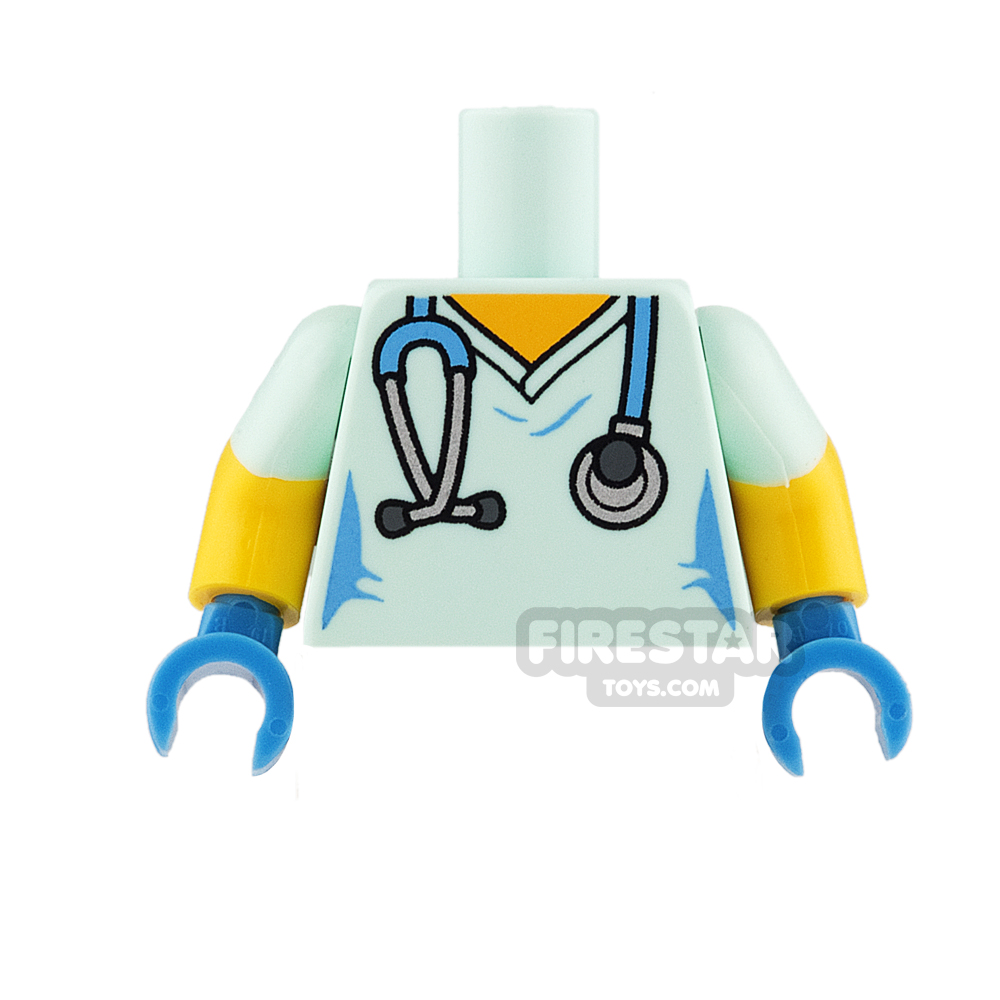 additional image for LEGO Minifigure Torso Hospital Scrubs with Stethoscope