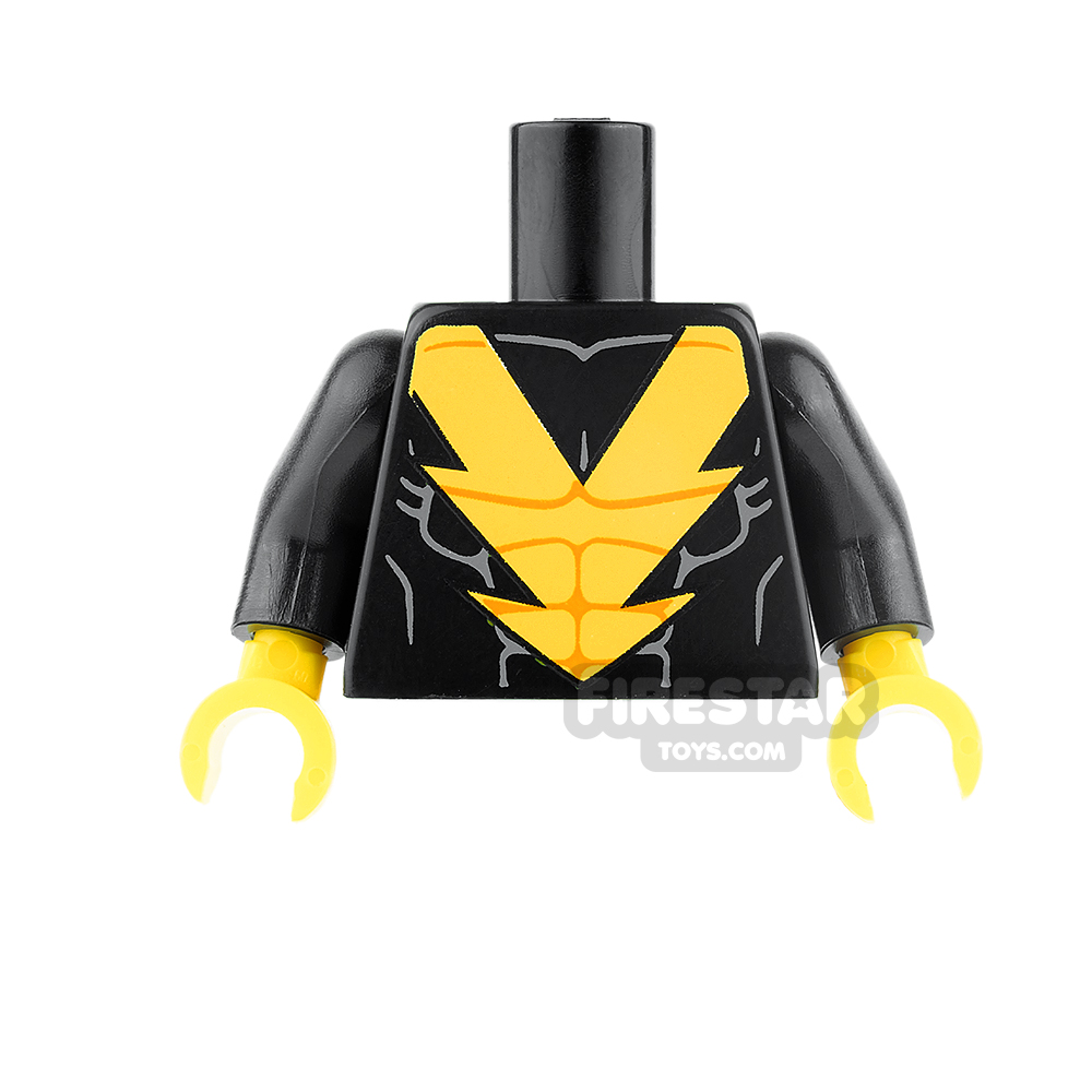 LEGO Mini Figure Torso - Black VulcanBLACK