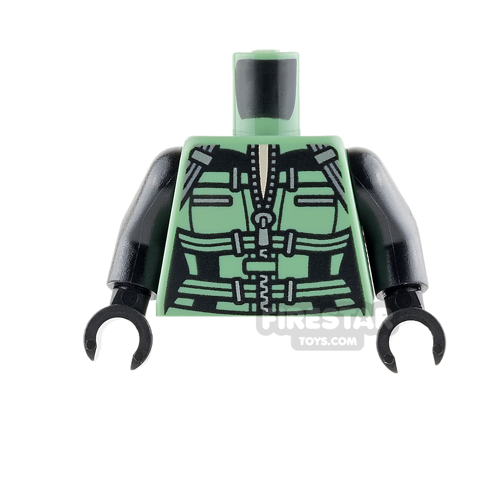 LEGO Mini Figure Torso - Black Widow - Infinity WarSAND GREEN