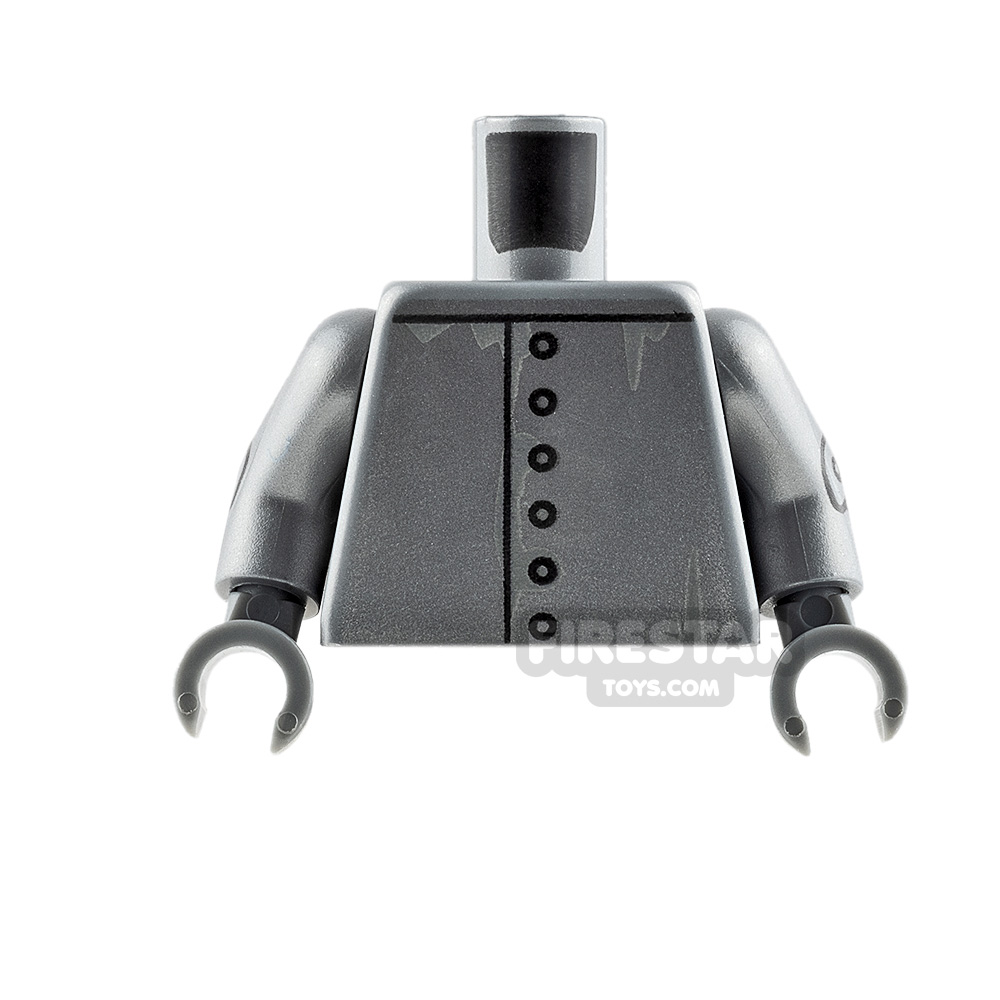 LEGO Mini Figure Torso Tin ManFLAT SILVER