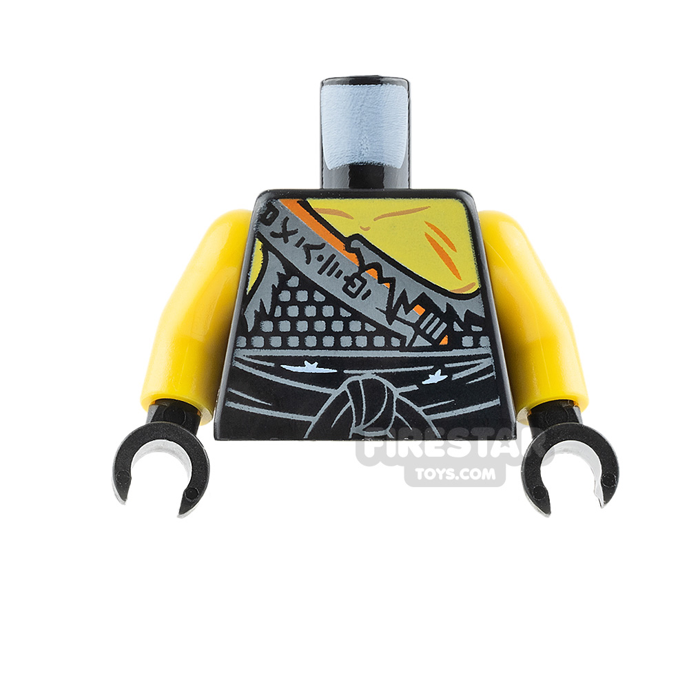 LEGO Minifigure Torso Ripped TunicBLACK