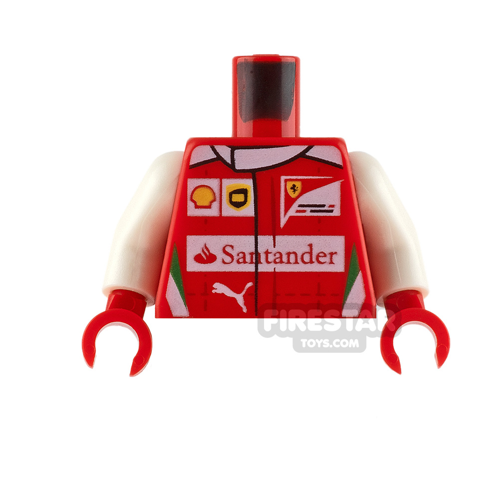 LEGO Minifigure Torso Santander Racing Jacket
