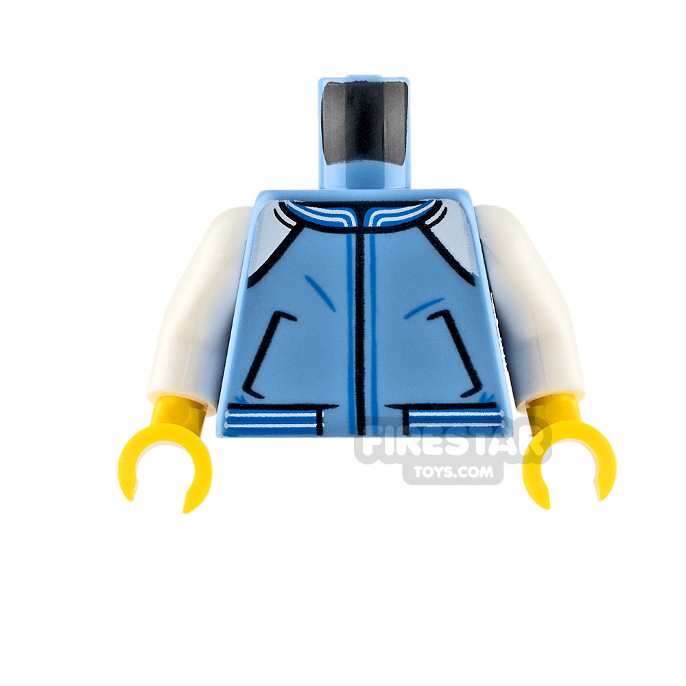 Lego 1 Body Torso For Female Girl Minifigure Blue Body Warmer Jacket Coat
