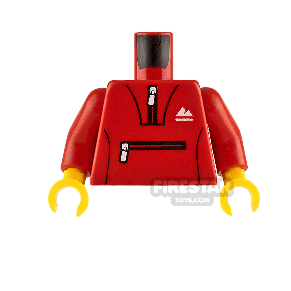 LEGO Minifigure Torso TracksuitRED
