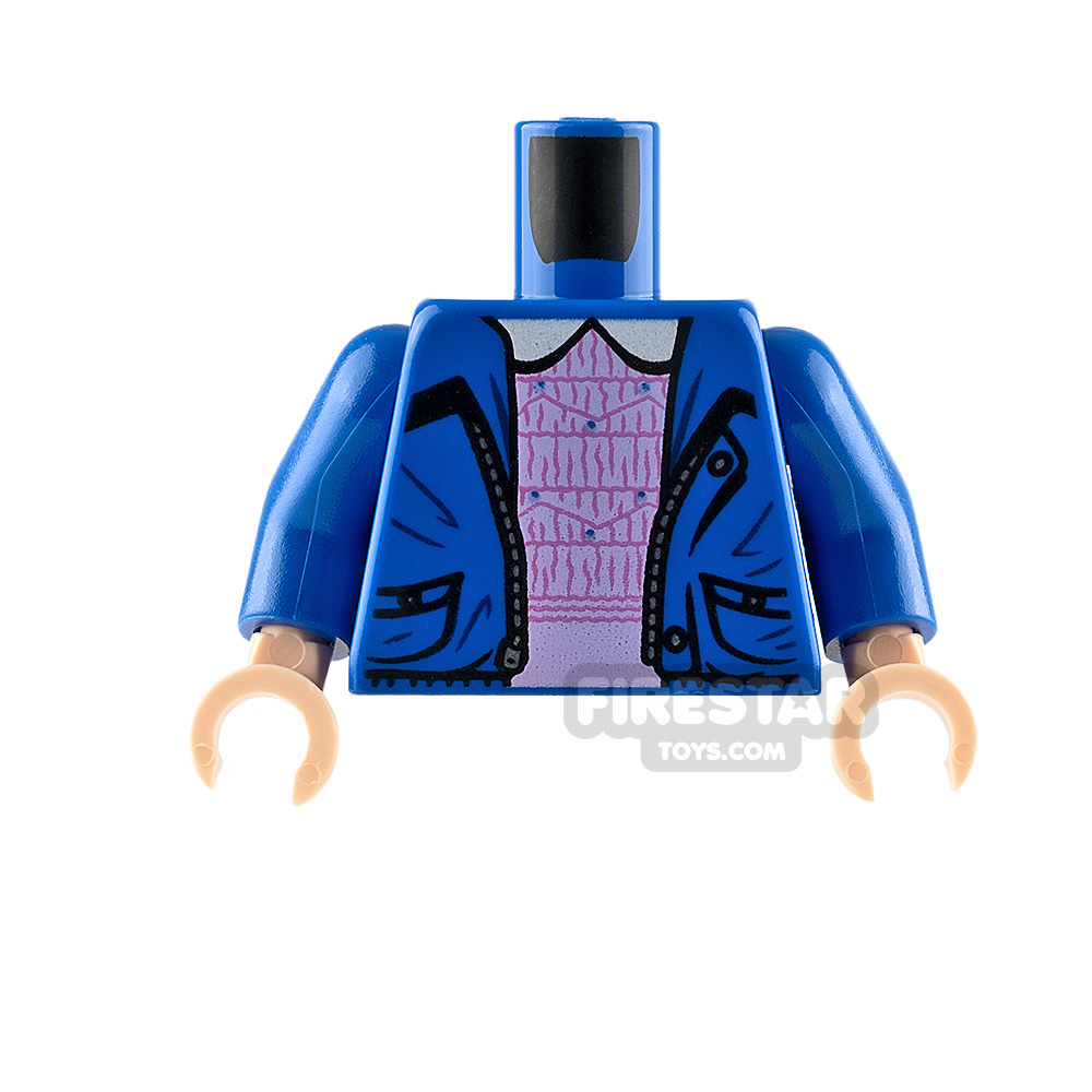 LEGO Minifigure Torso Jacket over Bright Pink Dress