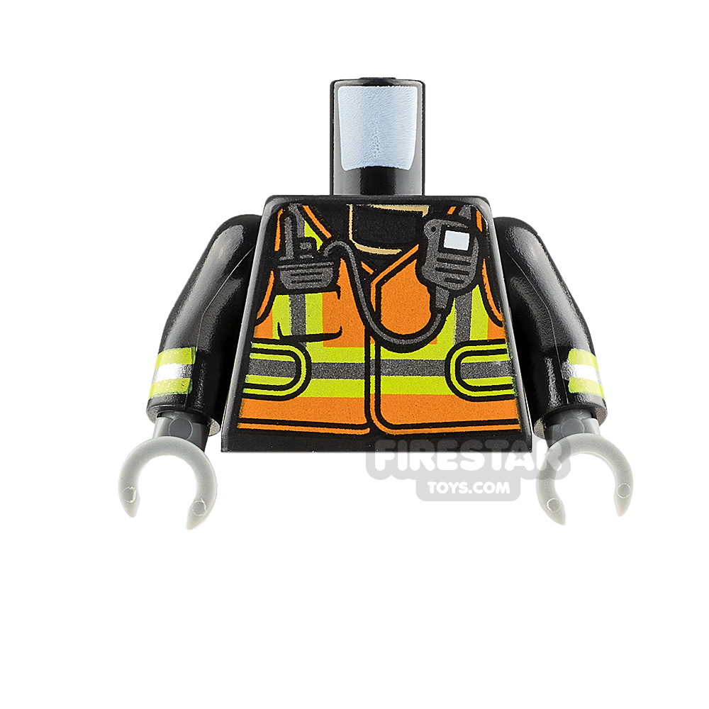 LEGO Minifigure Torso Fire Fighter SuitBLACK