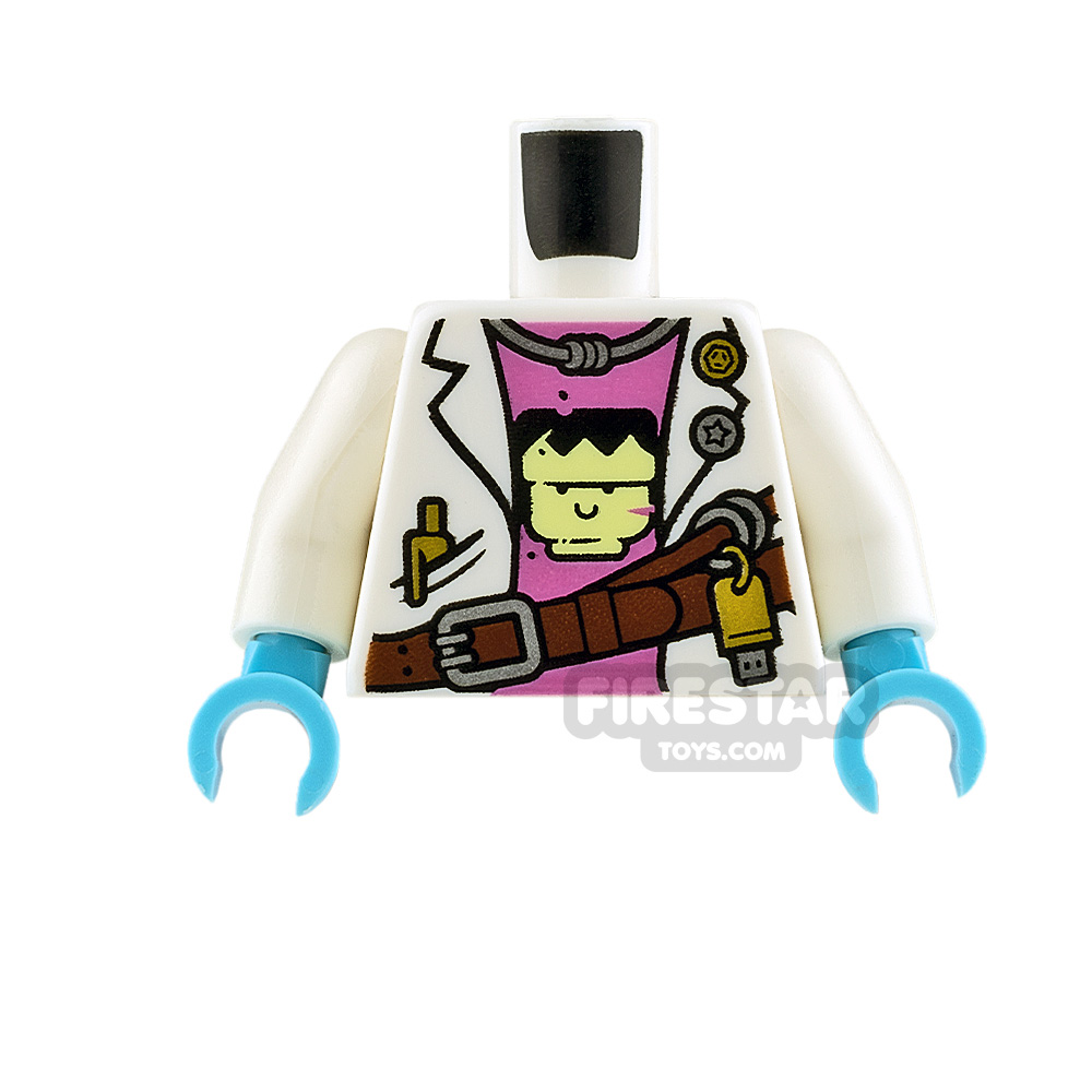 LEGO Minifigure Torso Lab Coat over Pink Undershirt