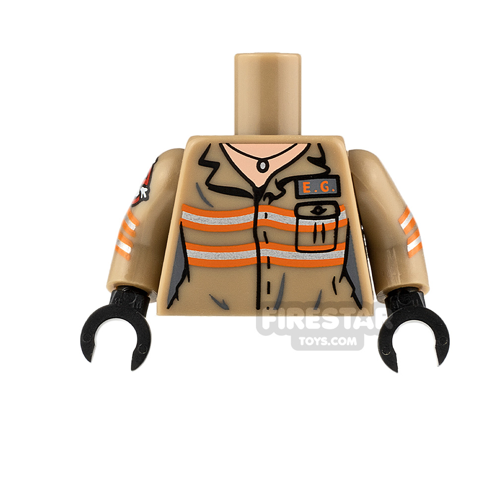 LEGO NEW Torso Ghostbusters Jumpsuit Female with 'A.Y.' ID Badge Pattern Piece 