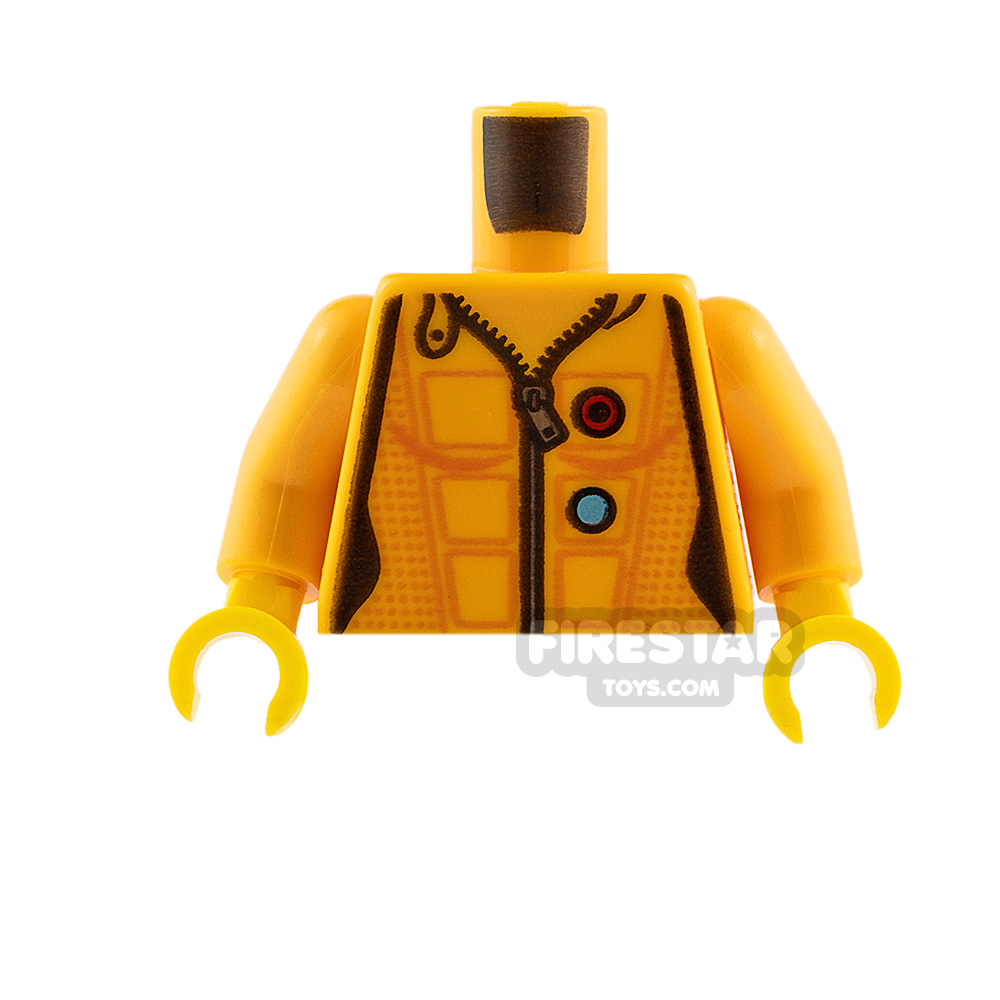 LEGO Minifigure Torso Jumpsuit with ZipperBRIGHT LIGHT ORANGE