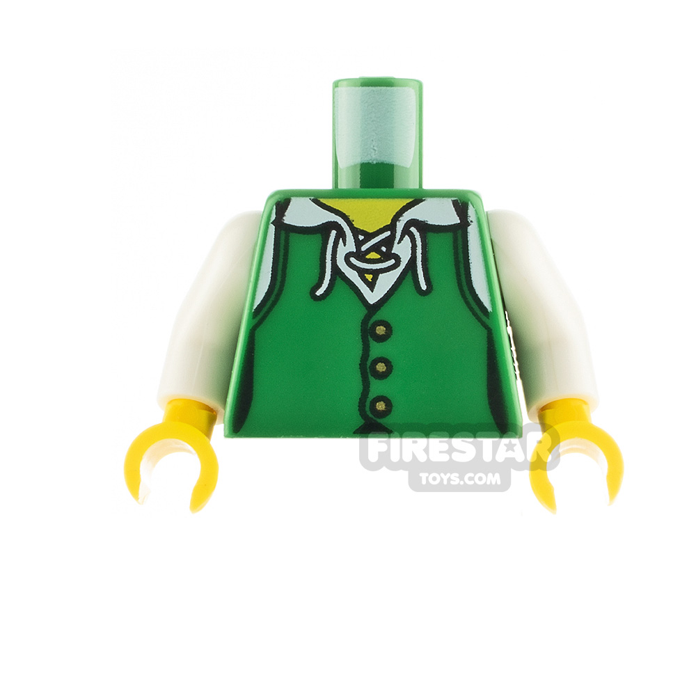 LEGO Minifigure Torso Buttoned ShirtGREEN