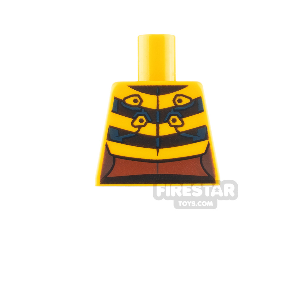 LEGO Minifigure Torso Bumblebee Stripes No ArmsYELLOW