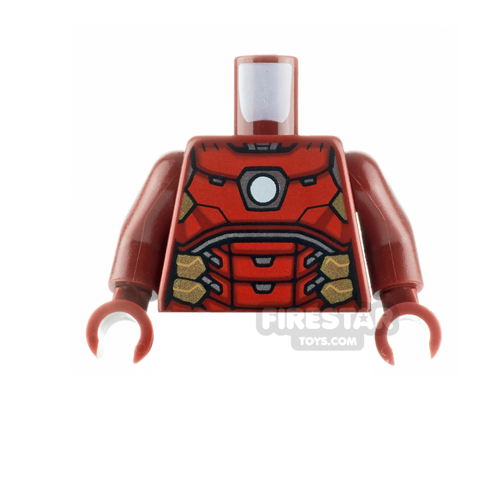 LEGO Minifigure Torso Iron Man Circle Arc Reactor