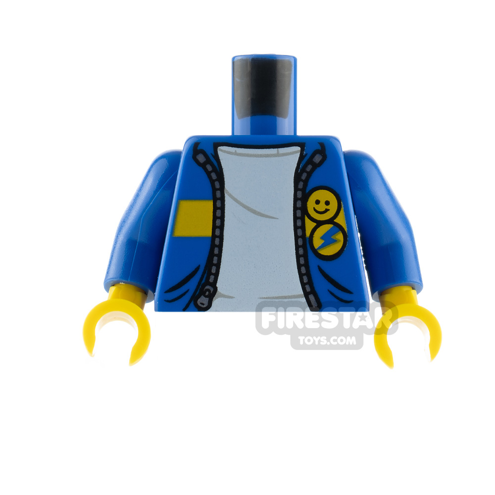 LEGO Minfigure Torso Jacket with BadgesBLUE