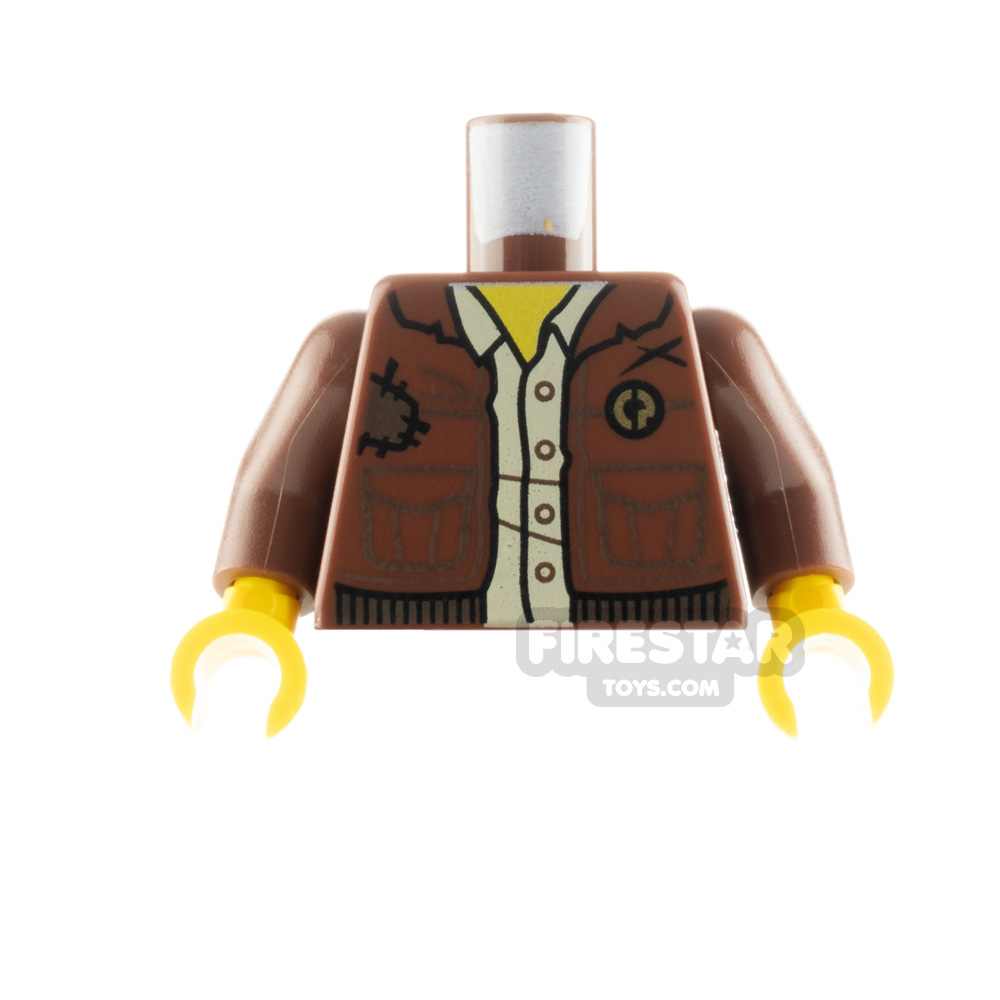 LEGO Minfigure Torso Jacket with ShirtREDDISH BROWN