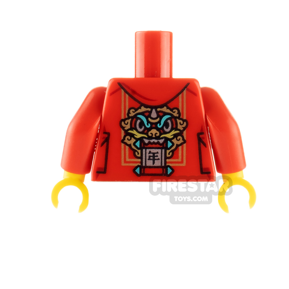 additional image for LEGO Minfigure Torso Tang Jacket with Lion Beast