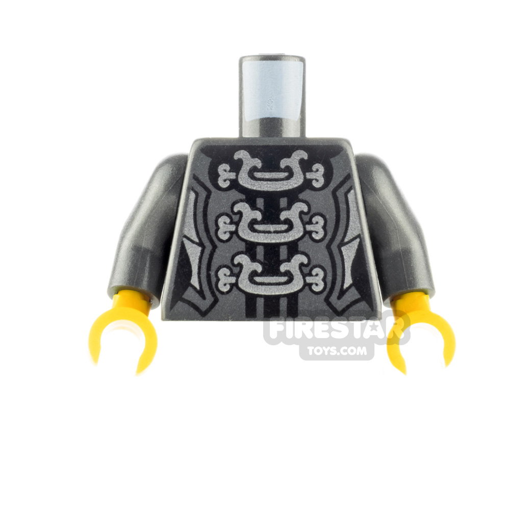LEGO Minifigure Torso Female Armour Silver Clasps