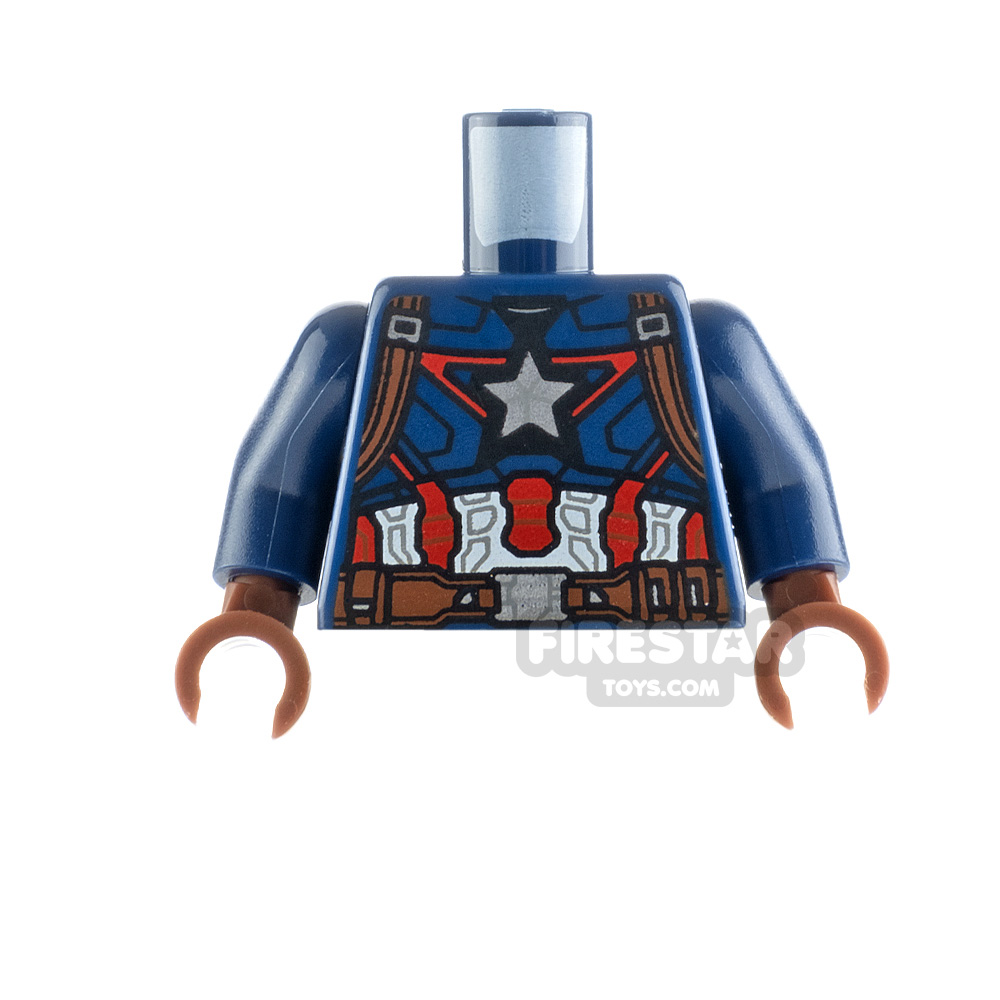 LEGO Minfigure Torso Captain America Belt StrapsDARK BLUE