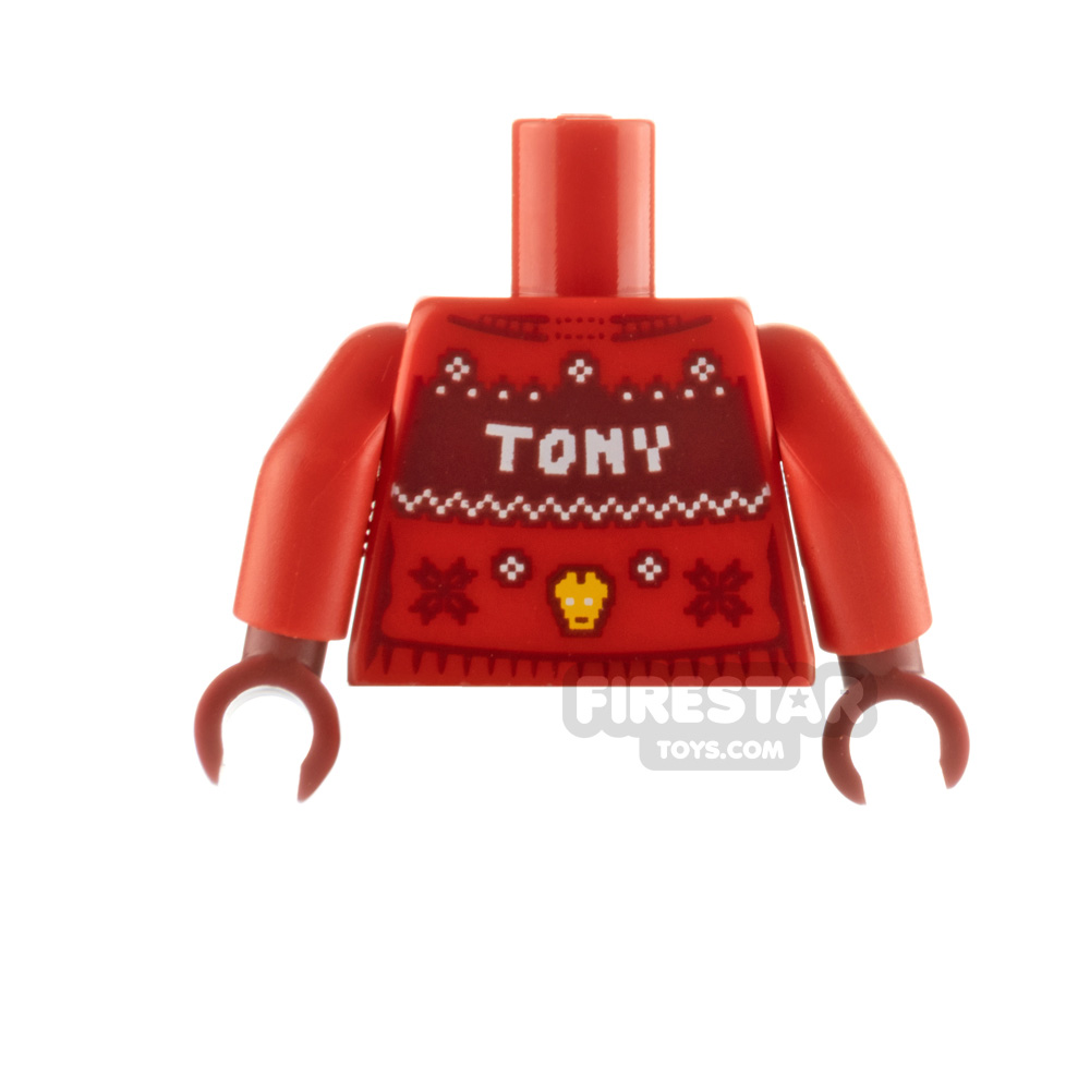 additional image for LEGO Minifigure Torso Iron Man Christmas Jumper
