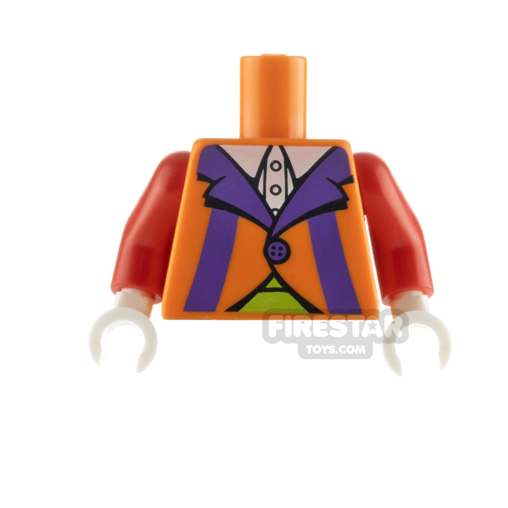 LEGO Minifigure Torso Clown Red ArmsORANGE