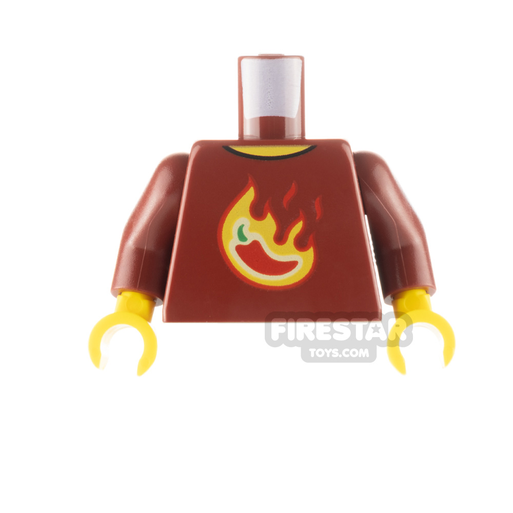 LEGO Minfigure Torso Chilli T-ShirtDARK RED