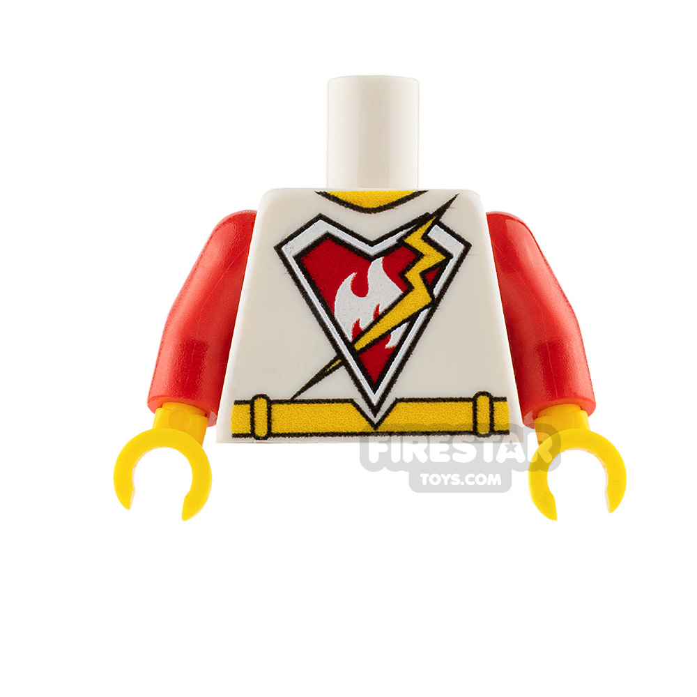 Custom Design Torso - Super Hero Jacket - White and Red