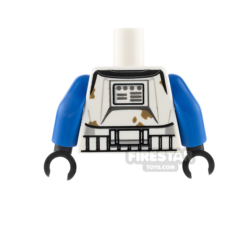 additional image for LEGO Minifigure Torso Star Wars Captain Rex Battle Stained
