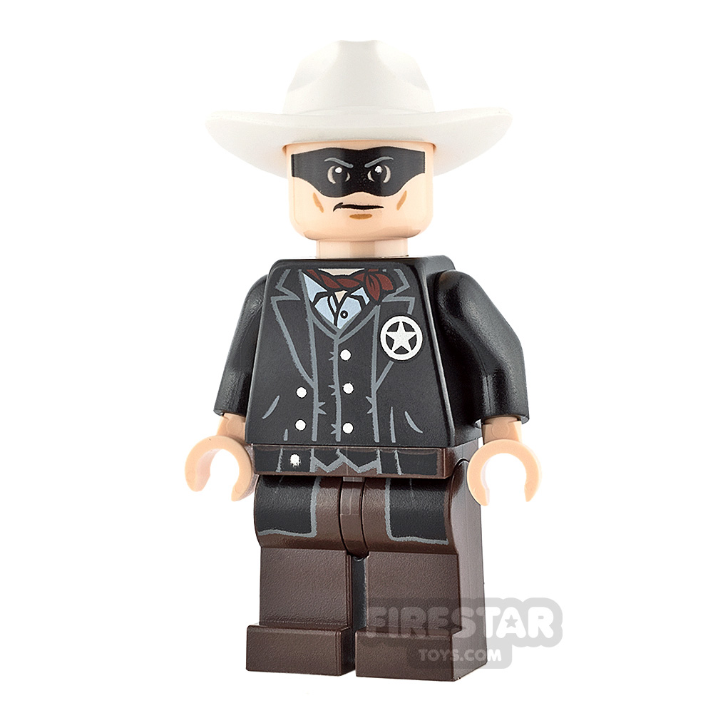 Lone Ranger LEGO Minifigure THE LONE RANGER cowboy avec chapeau blanc 