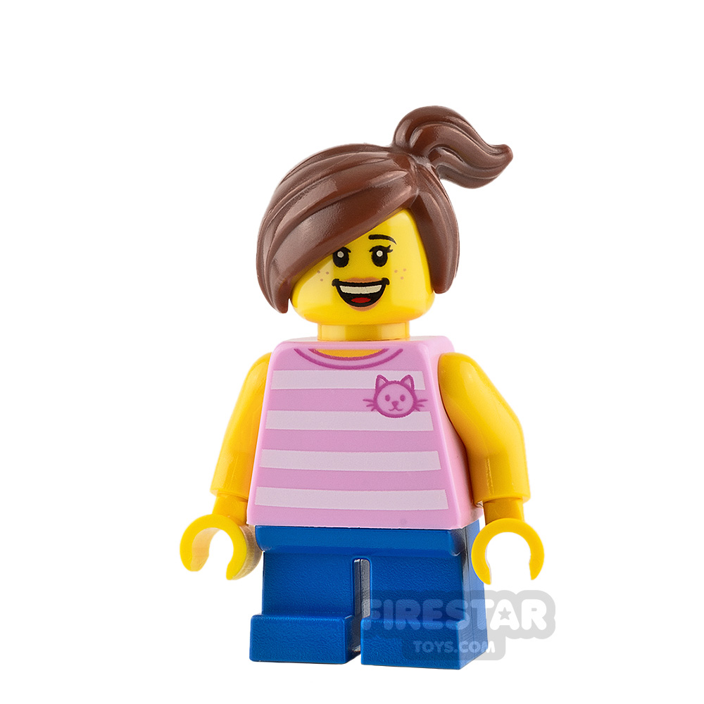 LEGO City Mini Figure - Girl with Bright Pink Top