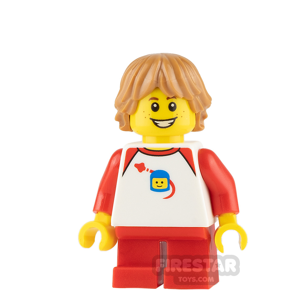 twn339 LEGO City Boy with White Classic Space Shirt Minifigure 31077 