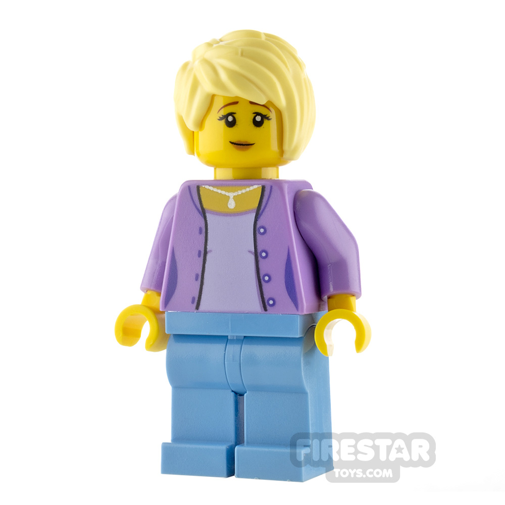 additional image for LEGO City Minfigure Woman with Lavender Jacket