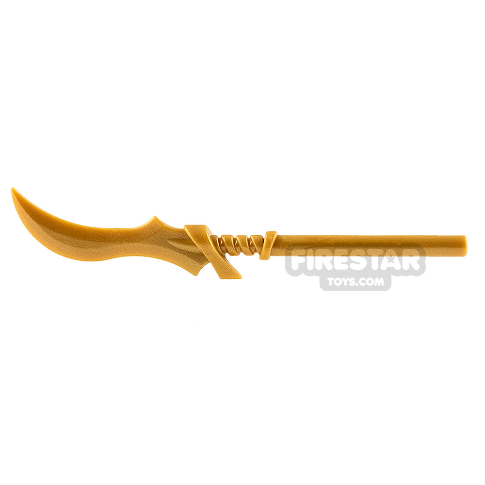 BrickWarriors - Elf Spear - Pearl GoldPEARL GOLD