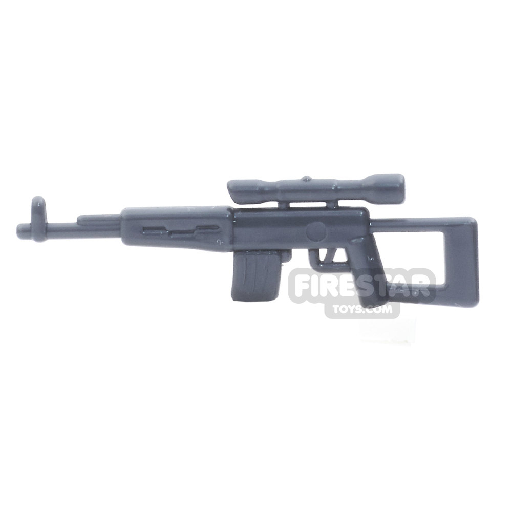 additional image for CombatBrick - SVD - Dragunov Sniper Rifle - Dark Blueish Gray