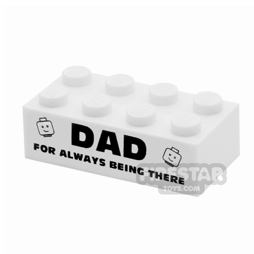 additional image for Custom printed Brick 2x4 - Awesome Dad