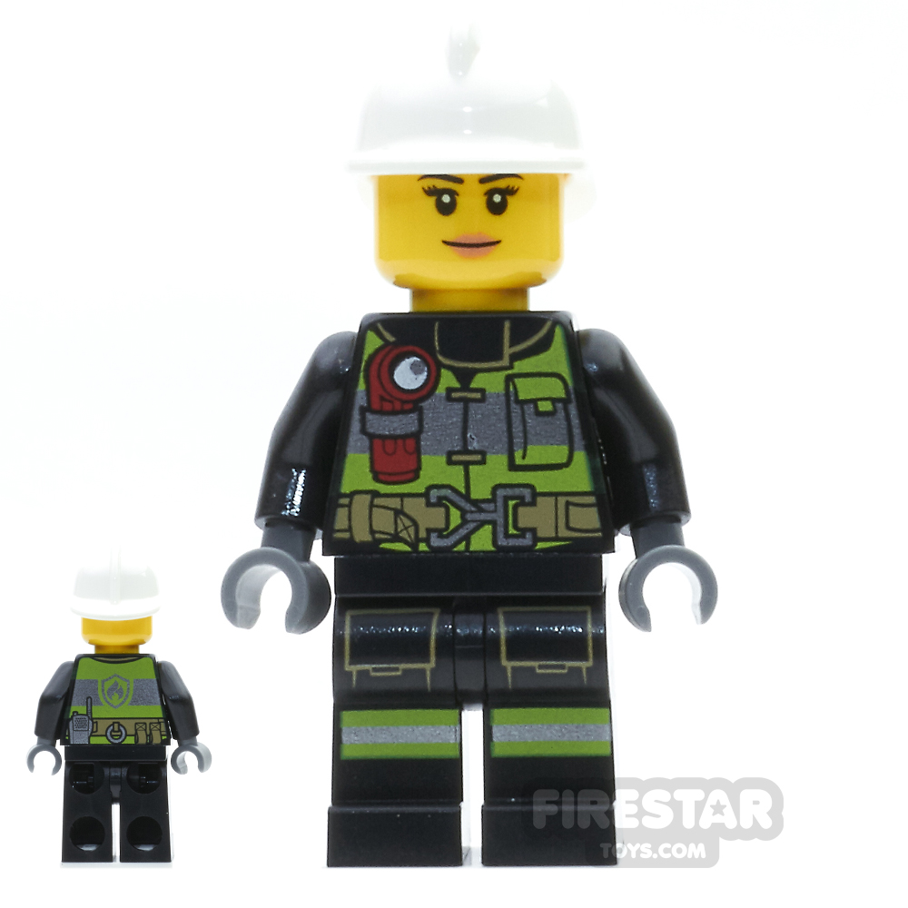 additional image for LEGO City Mini Figure - Firewoman - Utility Belt and Flashlight